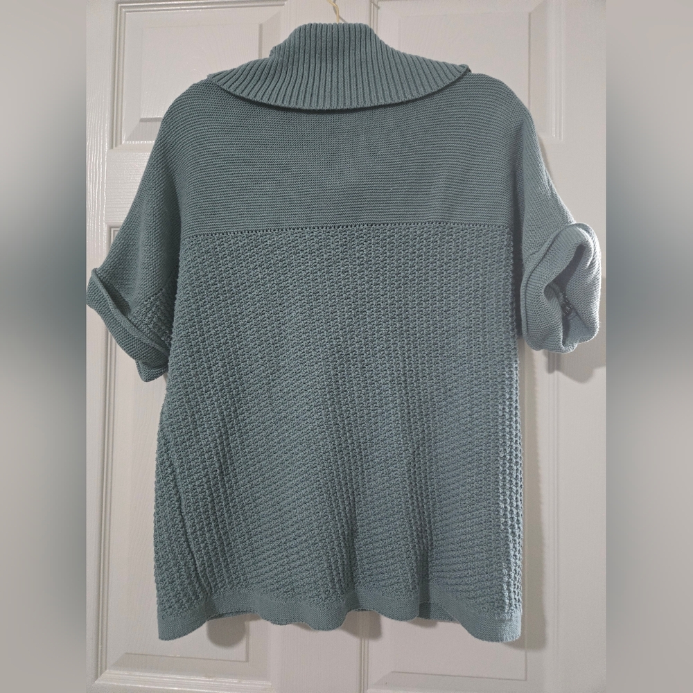 Coldwater Creek Blue Cowl Neck Sweater - Picture 5 of 5